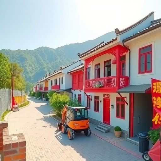 汭丰镇推动郑家沟村红色村组织振兴建设红色美丽村庄项目(施工)(图1) 汭丰镇推动郑家沟村红色村组织振兴建设红色美丽村庄项目(施工)(图1)