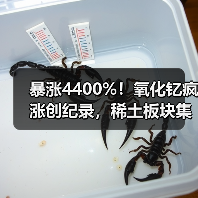 暴涨4400%!氧化钇疯涨创纪录,稀土板块集体躁动(图1) 暴涨4400%!氧化钇疯涨创纪录,稀土板块集体躁动(图1)