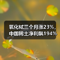 氧化铽三个月涨23%,中国稀土净利飙194%,重稀土龙头周期反转(图2) 氧化铽三个月涨23%,中国稀土净利飙194%,重稀土龙头周期反转(图2)