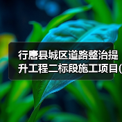 行唐县城区道路整治提升工程二标段施工项目(01标段(包))招标公告(图3) 行唐县城区道路整治提升工程二标段施工项目(01标段(包))招标公告(图3)