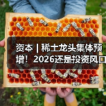 资本 | 稀土龙头集体预增!2026还是投资风口吗?(图1) 资本 | 稀土龙头集体预增!2026还是投资风口吗?(图1)