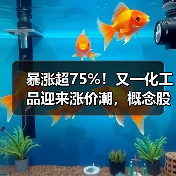 暴涨超75%!又一化工品迎来涨价潮,概念股来了(名单) 暴涨超75%!又一化工品迎来涨价潮,概念股来了(名单)